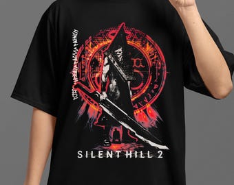 Silent Hill 2 T-Shirt, Vintage 90s Bootleg Style Pyramid Head Tee, Retro Horror Gamer Shirt