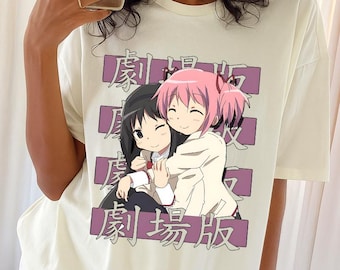 Unisex Madoka Magica Shirt, Magical Girl Anime Tee, Kawaii Japanese Shirt