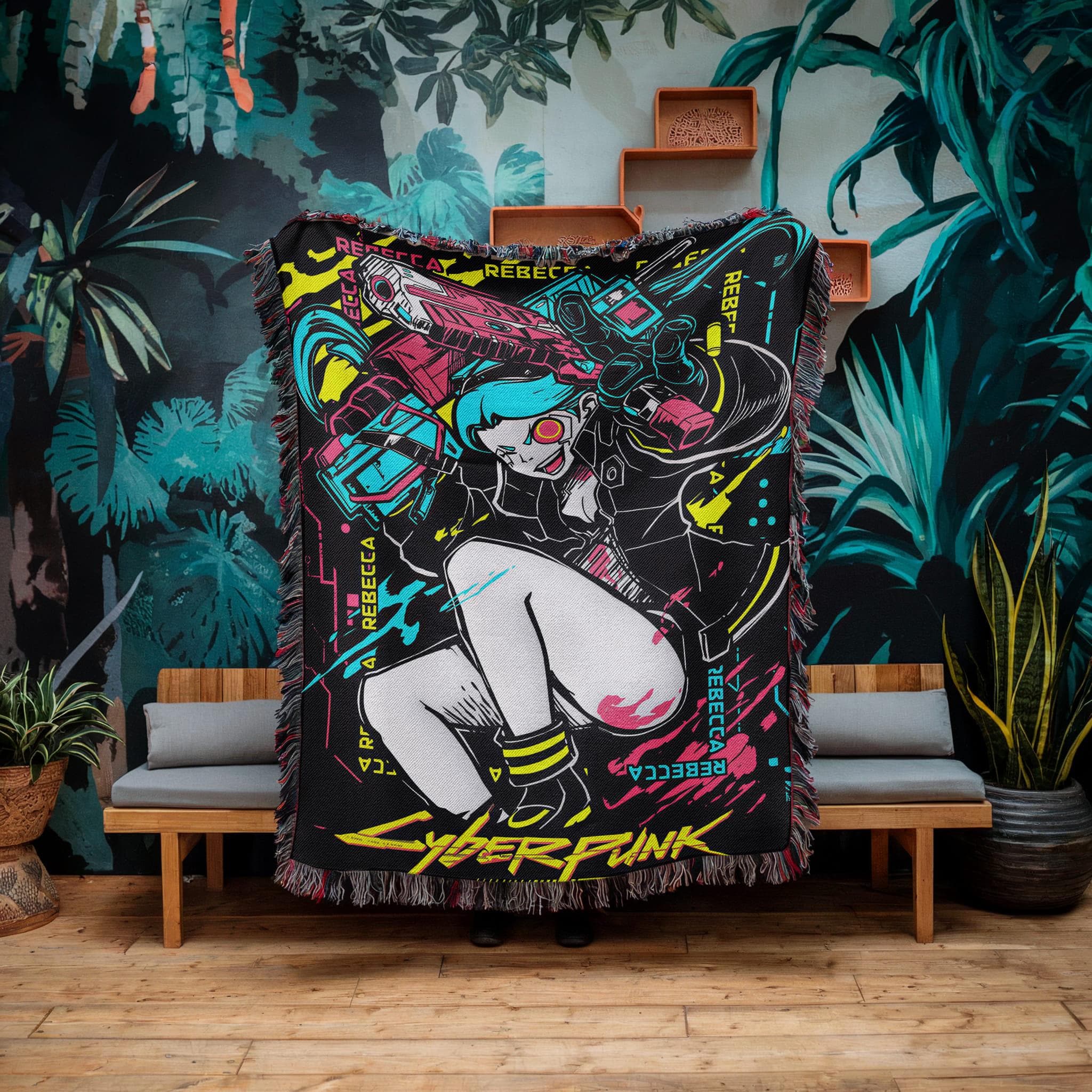 Cyberpunk Edgerunners Blanket - Etsy