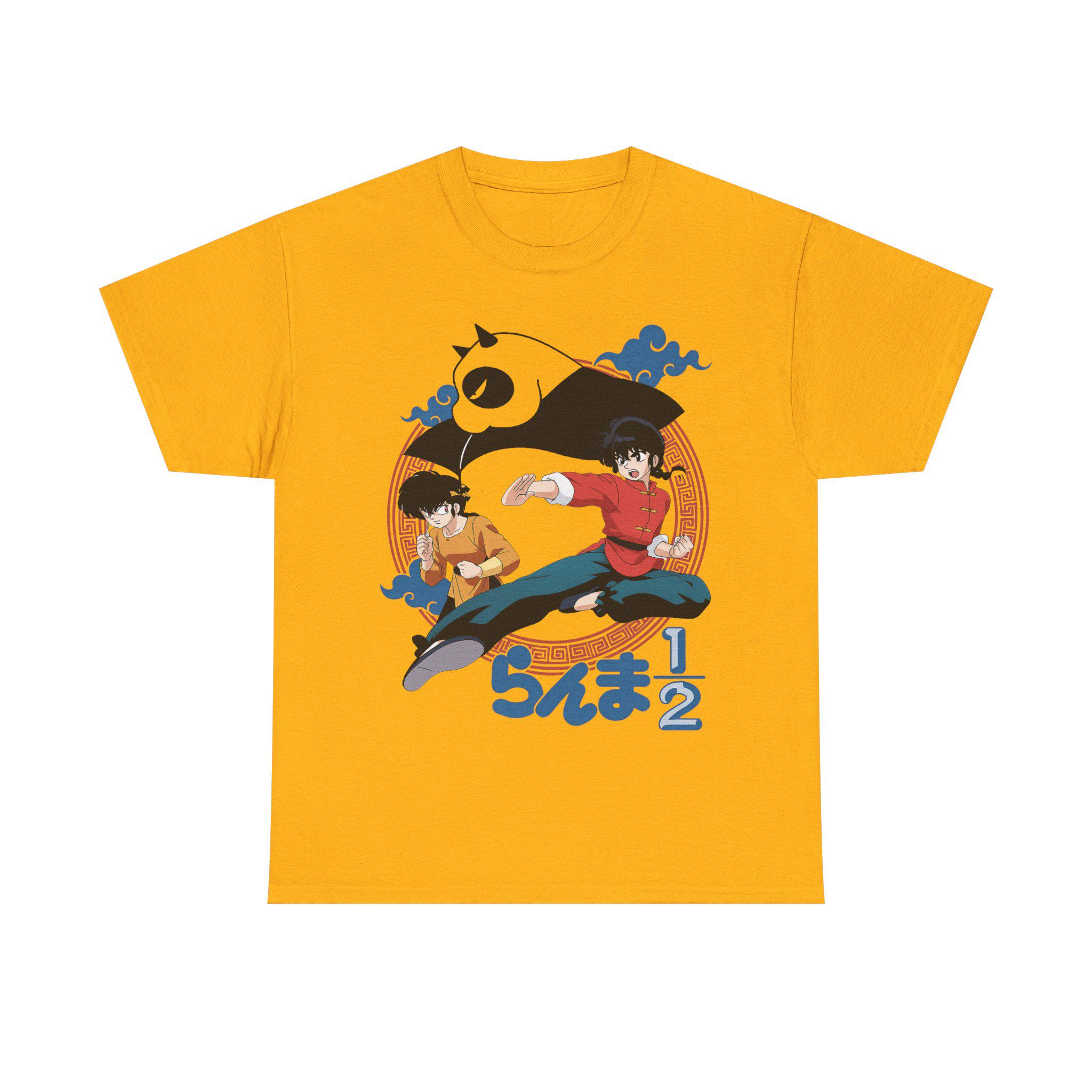 ヴィンテージ らんま1/2 アニメTシャツ、90年代風の面白いマンガT 