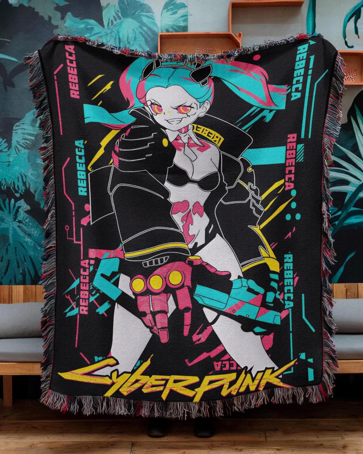 Cyberpunk Edgerunners Blanket - Etsy