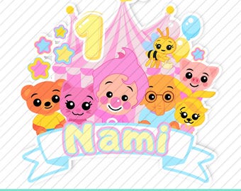 Plim Plim Circo, Archivo digital Plim Plim, camisas, stickers, PNG Plim Plim Birthday, pink abejita chiquitita pastel color, birthday party