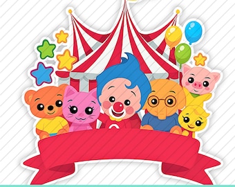 Plim Plim Circo, Archivo digital Plim Plim, camisas, stickers, PNG Plim Plim Birthday