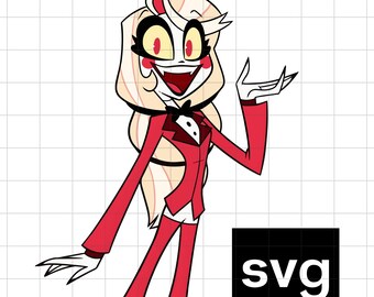 Charlie Morningstar Hazbin Hotel SVG PNG File, Color version