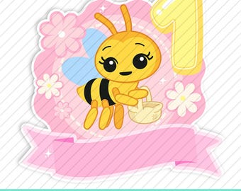 Digitaal bestand Little Bee Plim Plim, Bestand voor verjaardagsfeestje, shirts, stickers, PNG Little Bee Verjaardag