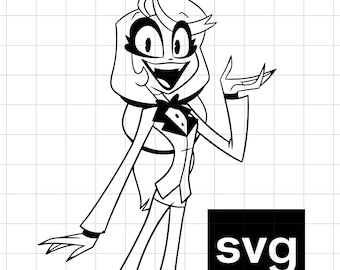 Charlie Morningstar Hazbin Hotel SVG PNG File