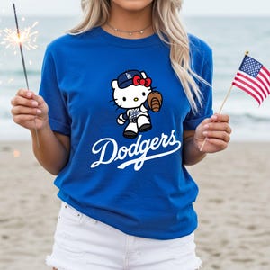 La Dodgers Tshirts Kitty - Etsy