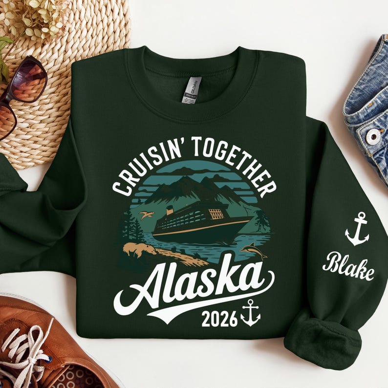 Personalized Alaska Cruise 2026 Sweatshirt: Group Trip Hoodie - Etsy
