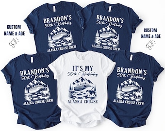 Personalized Alaska Shirts, Birthday Cruise Sweatshirt, Matching Family Trip Hoodie