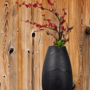 Jarrones de madera hechos a mano: decoración artesanal moderna para el hogar