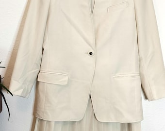 Vintage Oversized Blazer and Pleated Skirt Set Lilli Ann Collections Small