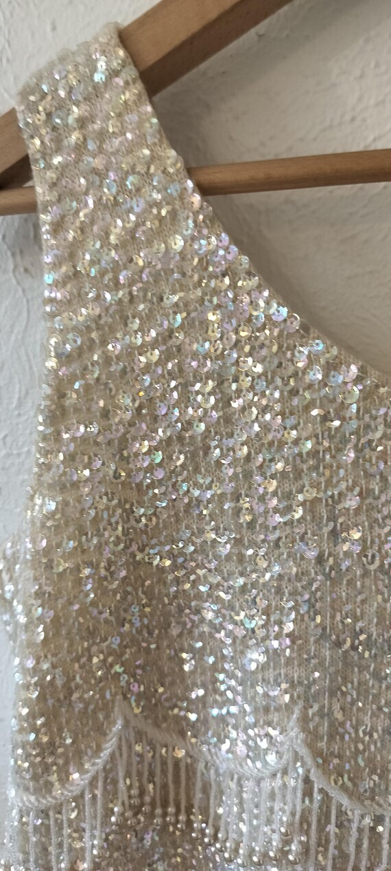 Vintage Sequin Gatsby Style Tank View 3