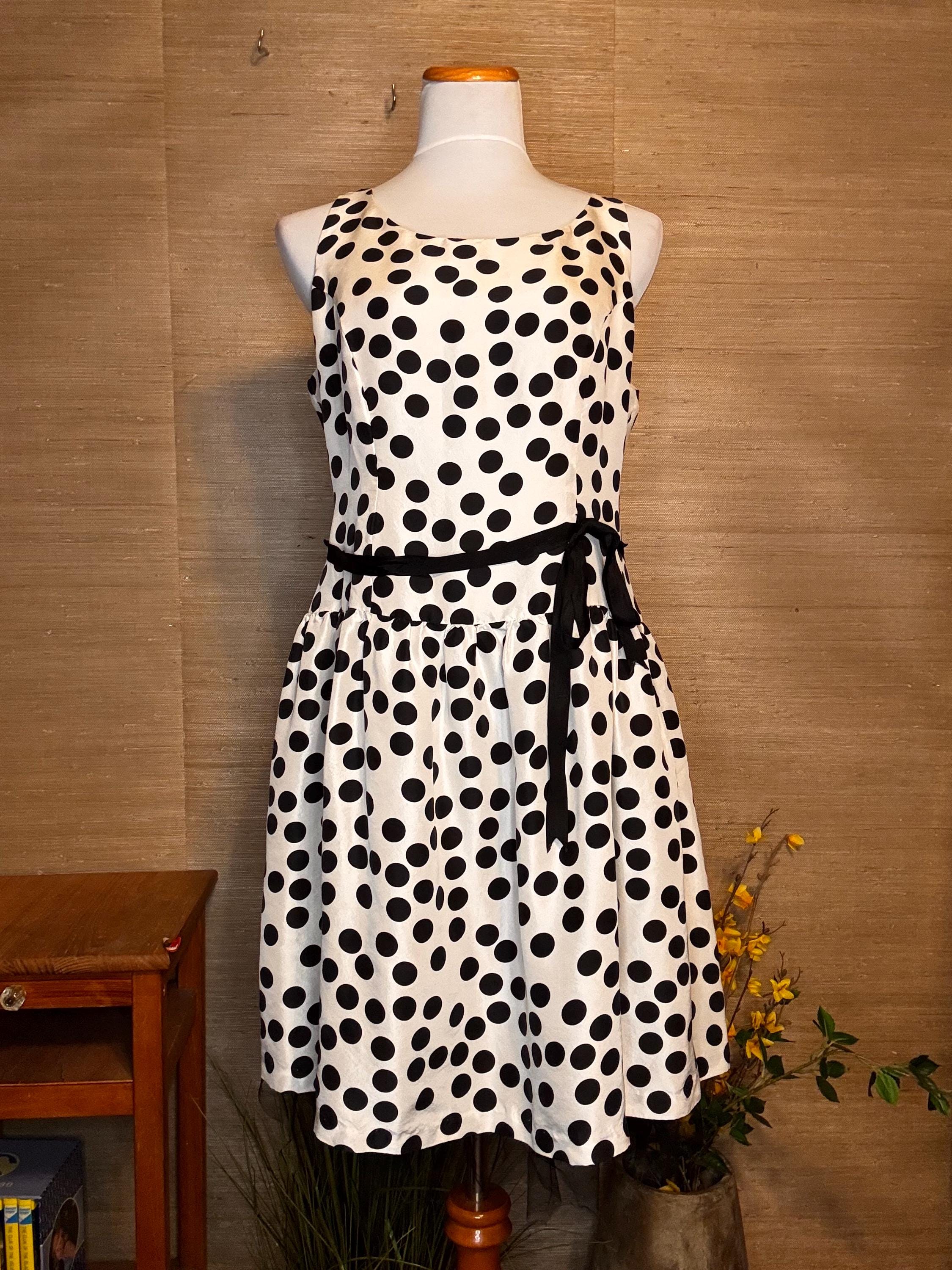 white christmas dresses Koda Cream Polka Dot Mini Dress - US 10