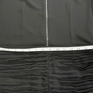 NWT BCBG Max Azria Black Lindzey Ruched Skirt SS Mini Dress Size 8 immagine 14