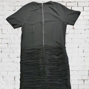 NWT BCBG Max Azria Black Lindzey Ruched Skirt SS Mini Dress Size 8 immagine 18