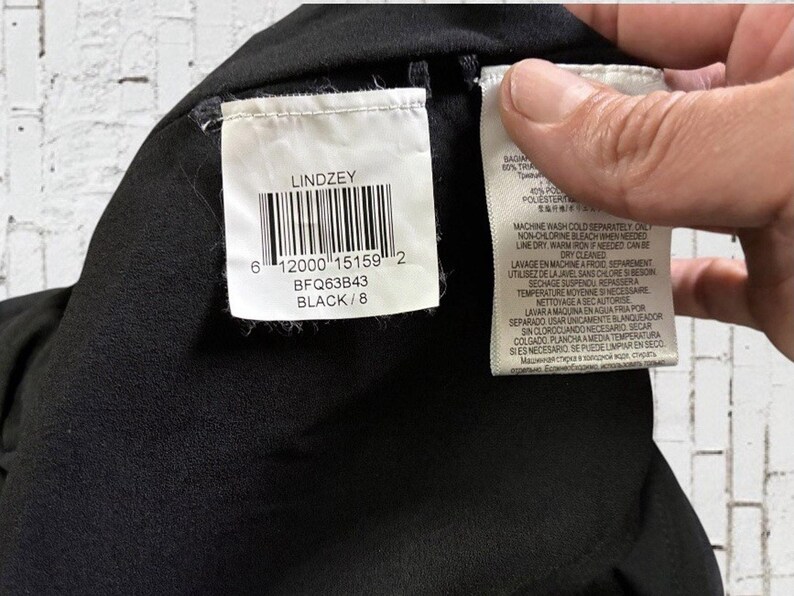 NWT BCBG Max Azria Black Lindzey Ruched Skirt SS Mini Dress Size 8 immagine 16