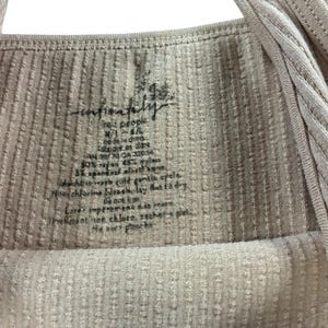 Top corto sin mangas acanalado Free People Movement Soft Girl Balletcore M/L Beige ruborizado imagen 2