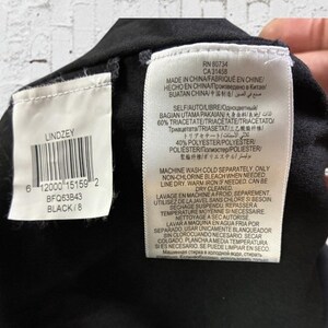 NWT BCBG Max Azria Black Lindzey Ruched Skirt SS Mini Dress Size 8 immagine 17