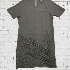 NWT BCBG Max Azria Black Lindzey Ruched Skirt SS Mini Dress Size 8 immagine 9