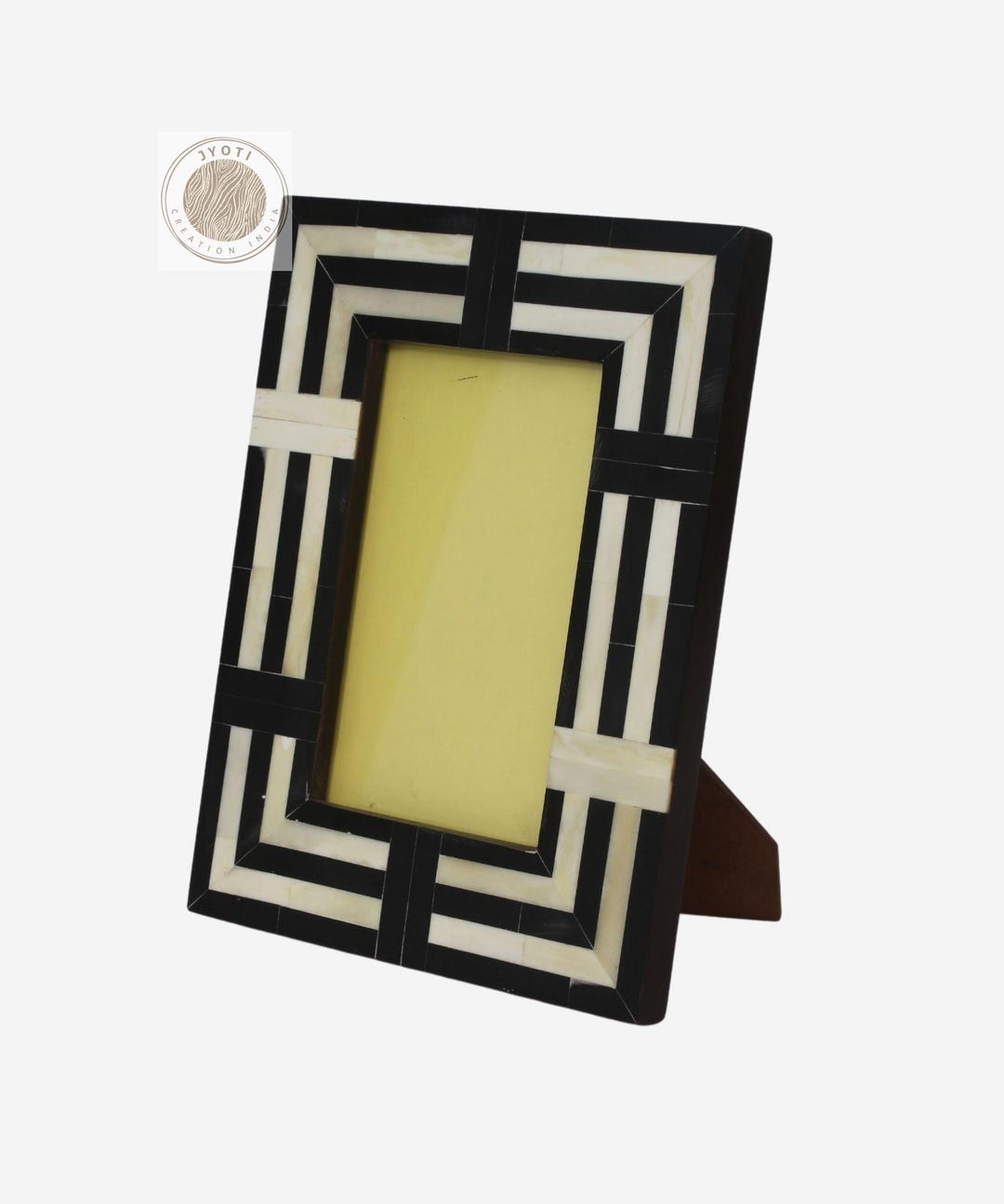 Handmade Bone Inlay Photo Frame | Geometric 4x6 Picture Frame - Etsy