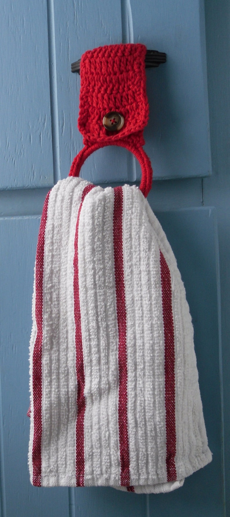 Crochet Kitchen Towel Holder image 4