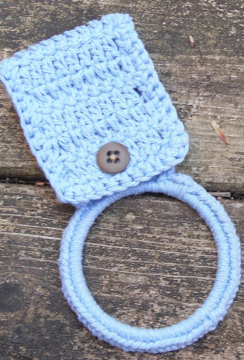 Crochet Kitchen Towel Holder image 1