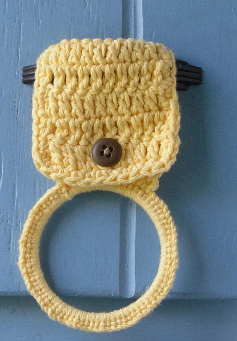 Crochet Kitchen Towel Holder image 5