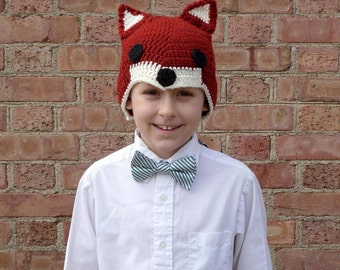 Crochet Fox Hat Beanie