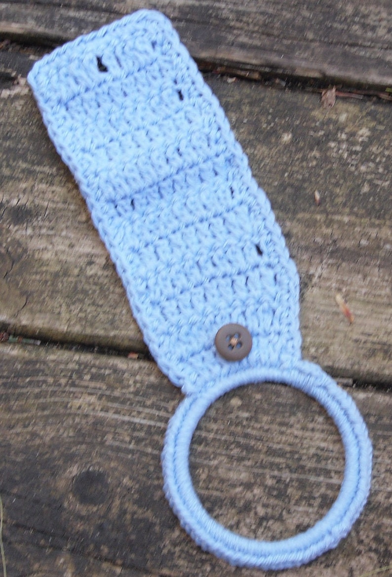 Crochet Kitchen Towel Holder image 2