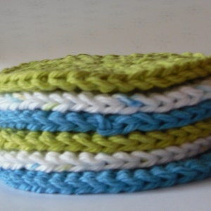 Crochet Round Cotton Scrubbers image 4