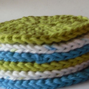 Crochet Round Cotton Scrubbers image 3