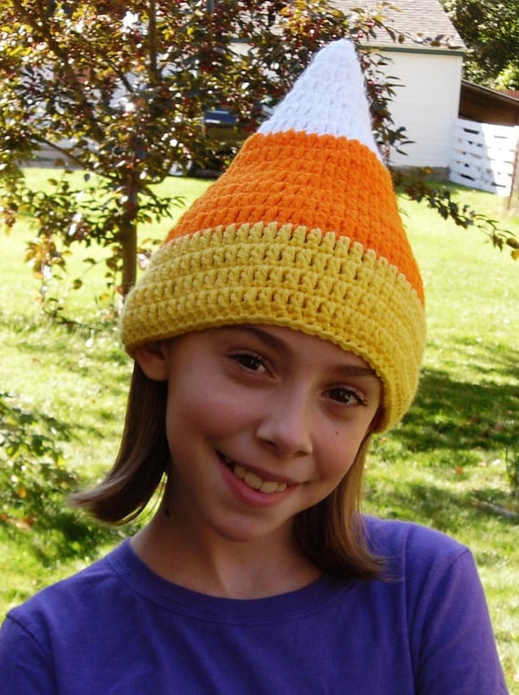 Candy Corn Hat--crochet--any Size - Etsy display picture 2