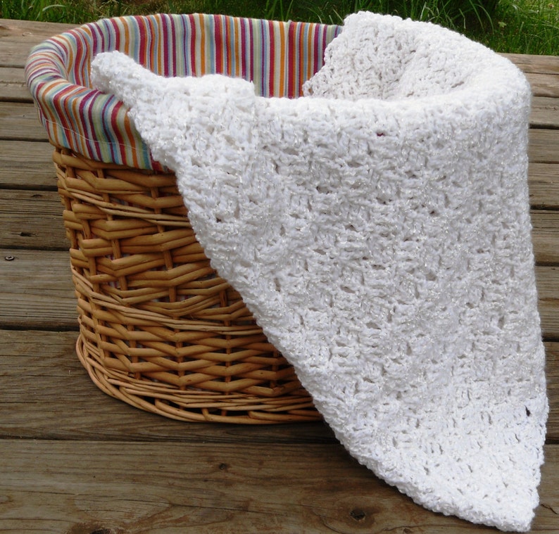 Crochet Christening Blessing Blanket Afghan heirloom blanket | Etsy