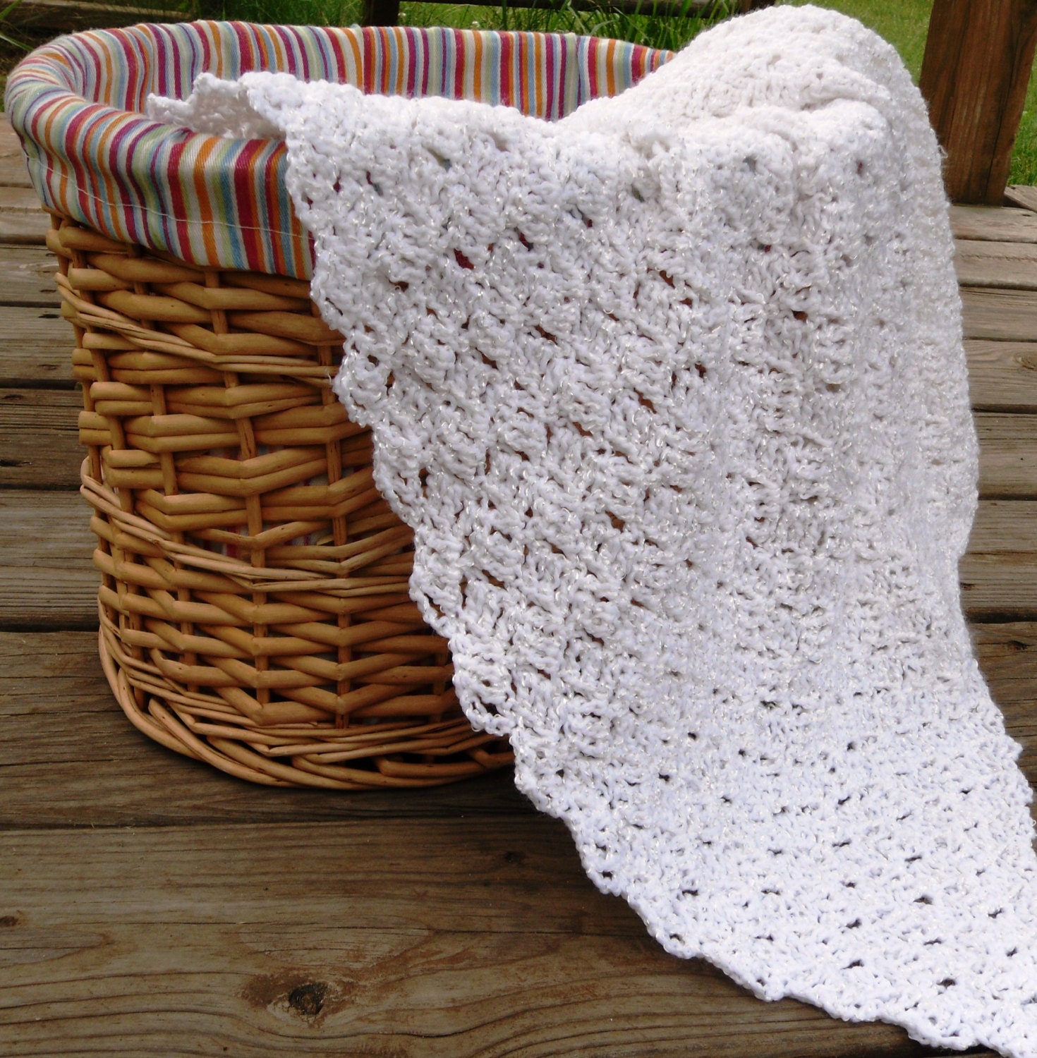 Crochet Christening Blessing Blanket Afghan heirloom blanket | Etsy