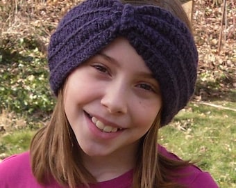 Gehäkelte Ohrwärmer Stirnband Schleife Turban Style --Jede Größe auf Bestellung