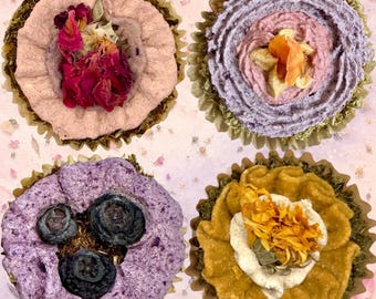 Custom Rabbit Birthday Cupcakes | Healthy Timothy Hay Oat Treats for Small Pets