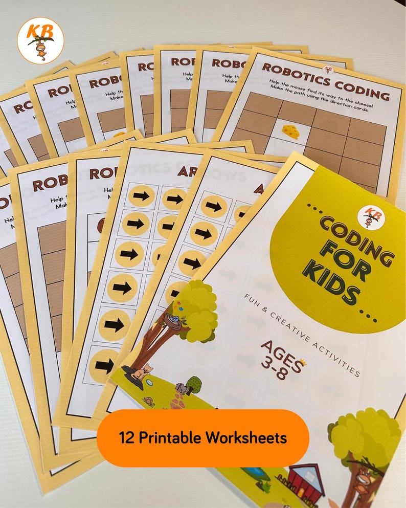 Robotics Coding Activity for Kids | Directional Worksheet |preschool ...