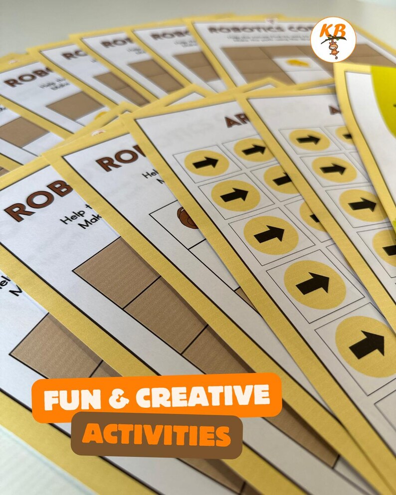 Robotics Coding Activity for Kids | Directional Worksheet |preschool ...