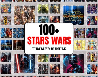 100+ StarWars-glasförpackning med wraps, direktnedladdning av 20oz-glas i PNG-format, digital mall för 20oz smala glas
