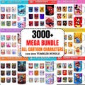3000+ Mega Mug Wrap Bundle, 11oz & 15oz Mug Sublimation Designs, Teacher Mug, Photo Mug, Mama Mug, Coffee Mug, Cartoon Mug Wrap, Mug Bundle