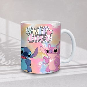30+ Stitch muggomslagspaket | Tecknade figurer omslag | 11oz och 15oz sublimeringspaket, direktnedladdning bild 2