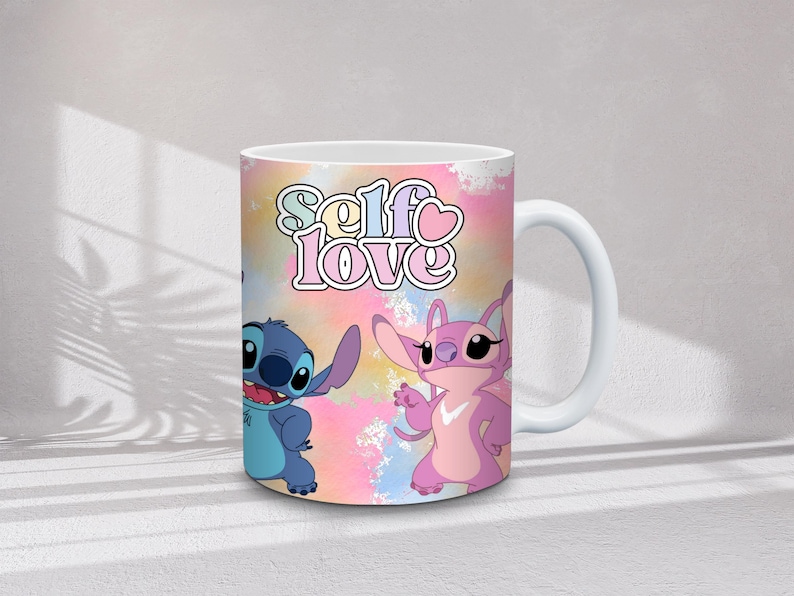 30+ Stitch muggomslagspaket | Tecknade figurer omslag | 11oz och 15oz sublimeringspaket, direktnedladdning bild 2