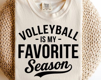 Volleyboll är min favoritsäsong svg, volleybollmamma png, volleybolltröja, volleybolllag, Cricut Cut-fil, eps, dxf, png, silhuett