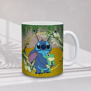 30+ Stitch muggomslagspaket | Tecknade figurer omslag | 11oz och 15oz sublimeringspaket, direktnedladdning bild 3