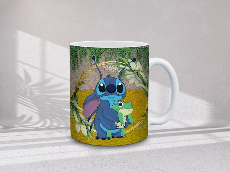 30+ Stitch muggomslagspaket | Tecknade figurer omslag | 11oz och 15oz sublimeringspaket, direktnedladdning bild 3