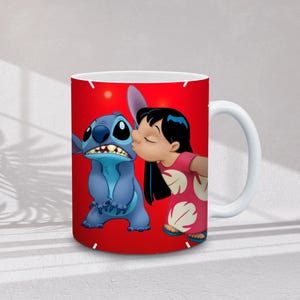 30+ Stitch muggomslagspaket | Tecknade figurer omslag | 11oz och 15oz sublimeringspaket, direktnedladdning bild 5
