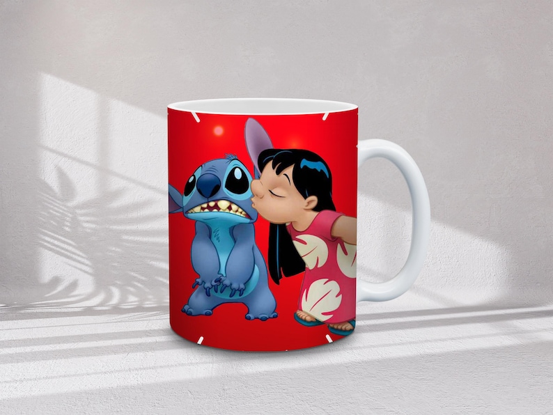 30+ Stitch muggomslagspaket | Tecknade figurer omslag | 11oz och 15oz sublimeringspaket, direktnedladdning bild 5
