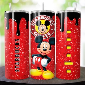 Mickey Tumbler Wrap Template, 20 oz Skinny Tumbler Wrap, 20oz Tumbler Png Sublimation Design, Digital Instant Download Designs