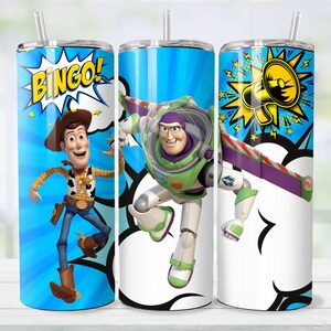 120+ Toy Story Tumbler Wrap Bundle, Instant Download 20oz Tumbler PNG Wraps Design, Digital 20 oz Skinny Tumblers Designs image 7