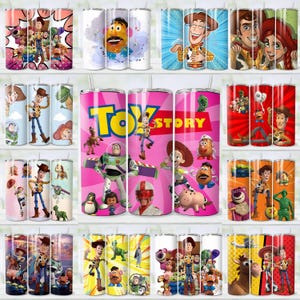 120+ Toy Story Tumbler Wrap Bundle, Instant Download 20oz Tumbler PNG Wraps Design, Digital 20 oz Skinny Tumblers Designs image 5